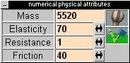 Numerical physical attributes